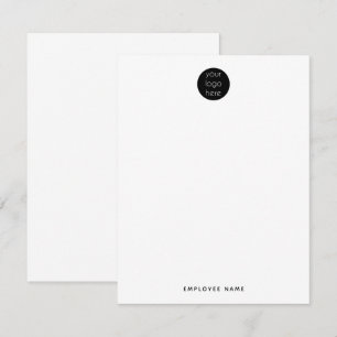 Carte De Correspondance Professionnel Entreprise Logo Employé