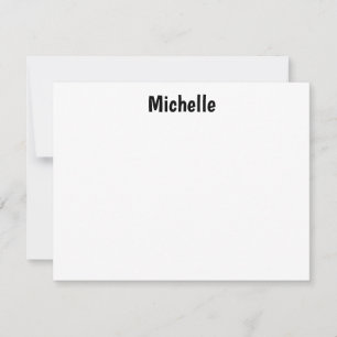 Carte De Correspondance Professionnel Moderne Minimaliste Nom Propre Simpl