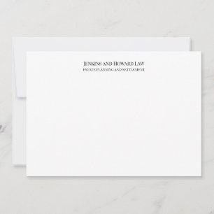 Carte De Correspondance Professionnel noir blanc