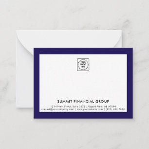 Carte de correspondance professionnelle avec logo