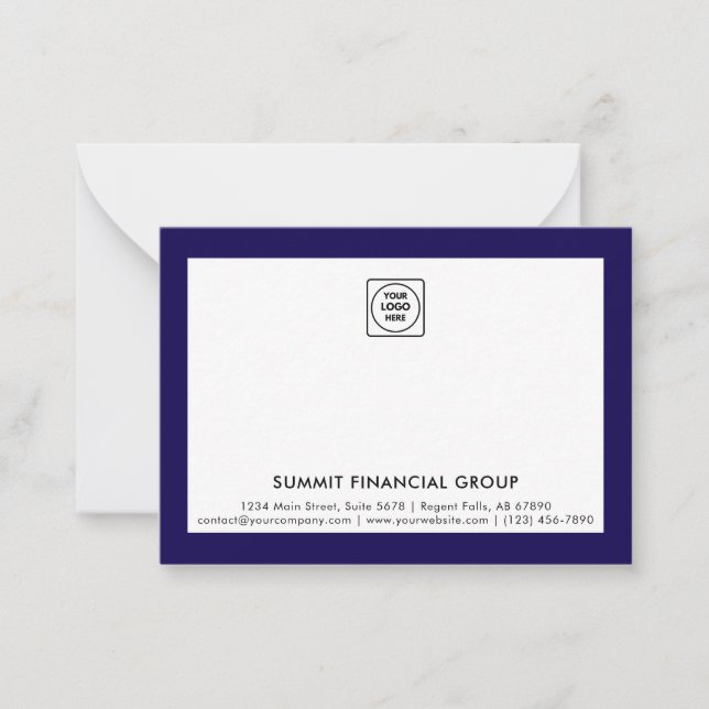 Carte de correspondance professionnelle avec logo  (Devant)