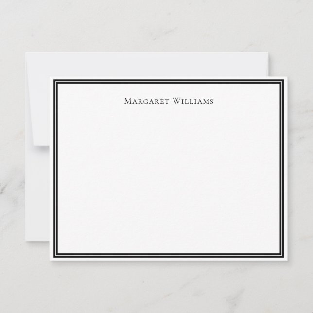 Carte de correspondance professionnelle élégante à (Devant)