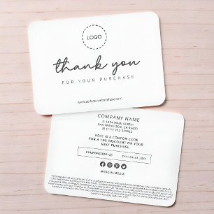 Carte De Correspondance Promo simple et simple de logo d'entreprise person