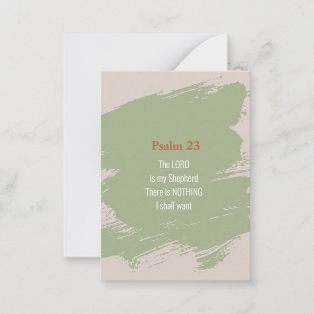 Carte De Correspondance Psaume 23 Verse (Devant)