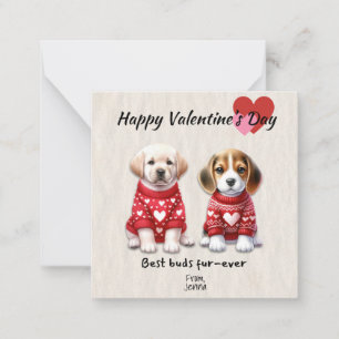 Carte De Correspondance Puppy Valentine's Day Cards