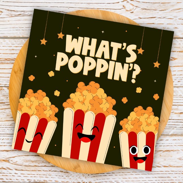 Carte De Correspondance Qu’est-ce qui éclate Popcorn  (Créateur téléchargé)