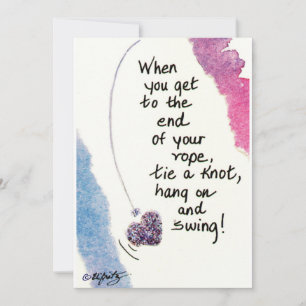 Carte De Correspondance Quand vous arrivez à la fin... dire bleu note de p