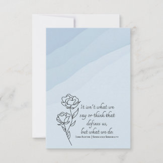 Carte De Correspondance Qu'est-ce qui nous définit | Jane Austen