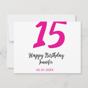 Carte De Correspondance quiencenera 15e anniversaire ajouter date année te