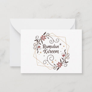 Carte De Correspondance Ramadan Bénédictions Art Décoratif – Élégant