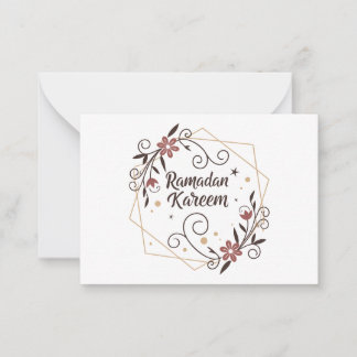 Carte De Correspondance Ramadan Bénédictions Art Décoratif – Élégant