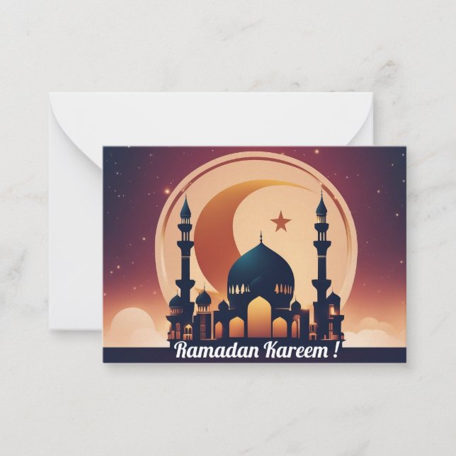 Carte De Correspondance Ramadan Kareem ! (Devant)