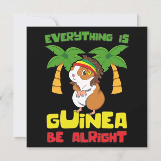 Carte De Correspondance Rasta Guinea Pig (Devant)