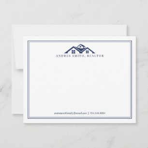 Carte De Correspondance Réalisateur de papeterie professionnel immobilier