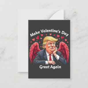 Carte De Correspondance Refaisons la Saint-Valentin Trump Amoureux 