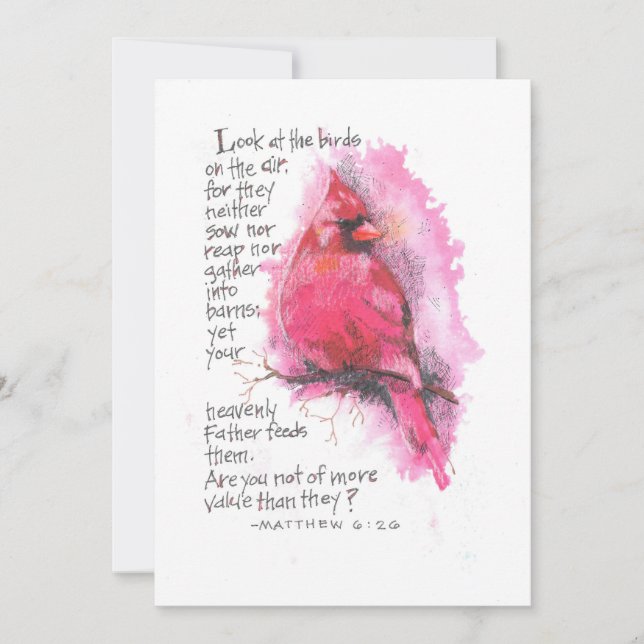 CARTE DE CORRESPONDANCE REGARDEZ LES OISEAUX (Devant)