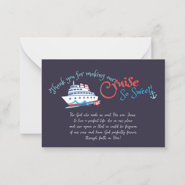 Carte De Correspondance Régler la croisière à voile grâce à l'équipage (Devant)