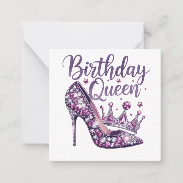 Carte De Correspondance Reine d'anniversaire (Devant)