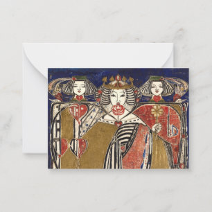 Carte De Correspondance Reine des coeurs par Margaret Macdonald Mackintosh