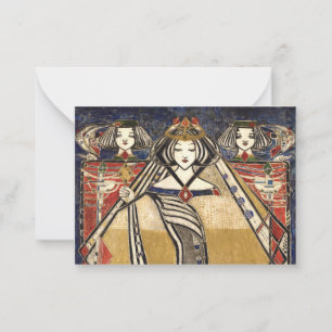 Carte De Correspondance Reine des diamants par Margaret Macdonald Mackinto
