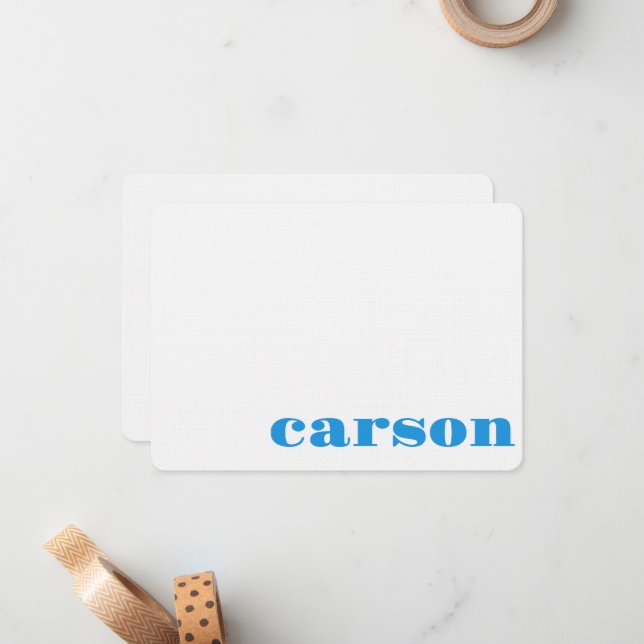 Carte De Correspondance Remerciements aux enfants Merci (Devant/Arrière en situation)