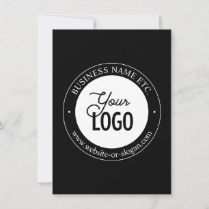 Carte De Correspondance Remplacement de logo facile et texte personnalisab