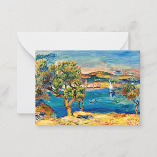 Carte De Correspondance Renoir - L'Estaque, peinture de paysage d'art (Devant)