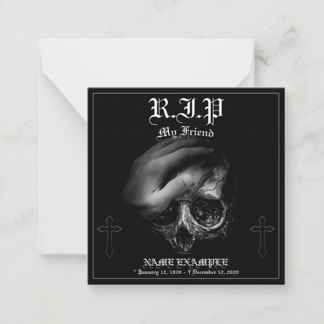 Carte De Correspondance Repose en paix, mon ami (Devant)