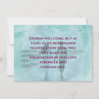 Carte De Correspondance Resilience & Love Romantic Quote Standard Postcard