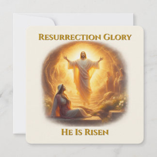 Carte De Correspondance Resurrection Glory – He Is Risen Inspirational