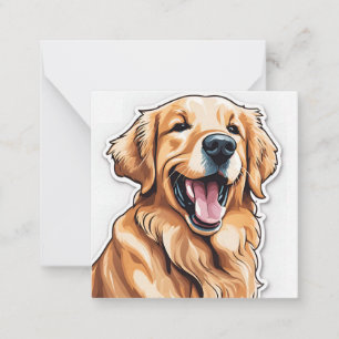 Carte De Correspondance Retriever doré