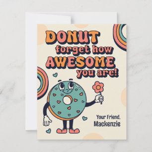 Carte De Correspondance Rétro Donut N'oubliez Pas Combien Vous Êtes Génial