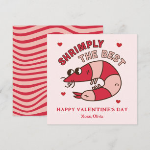 Carte De Correspondance Rétro Groovy Shrimply Le Meilleur pour les enfants