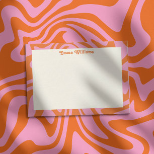 Carte De Correspondance Retro Nom personnalisé Moderne