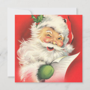 Carte De Correspondance Retro Vintage Santa Claus plus grand