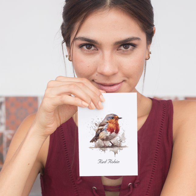 Carte De Correspondance Robin de Jardin de charme, coutume (Créateur téléchargé)