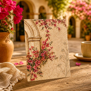 Carte De Correspondance Romance de jardin floral à l'archétype vintage esp
