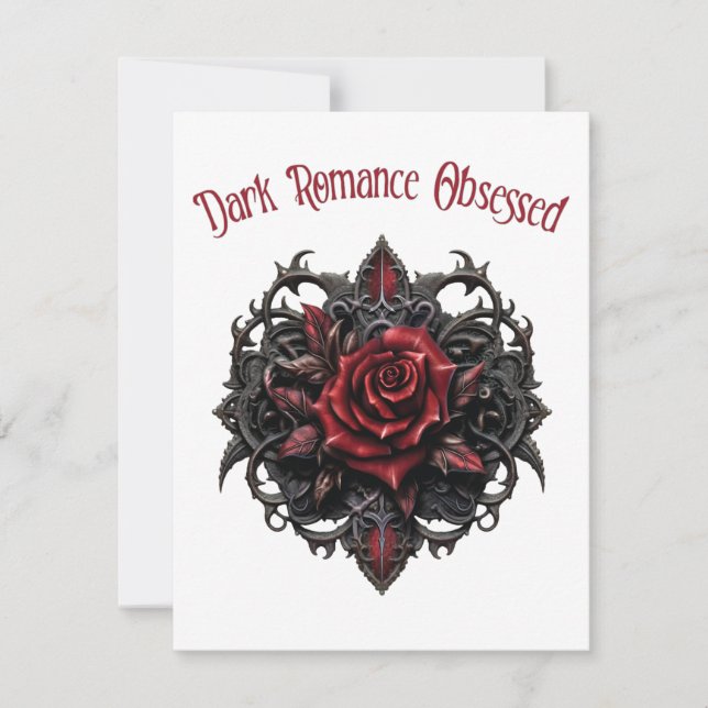 Carte De Correspondance Romance Sombre Obsession (Devant)