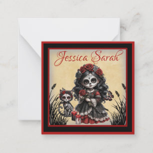 Carte De Correspondance Romance Sombre _ Rose Écarlate