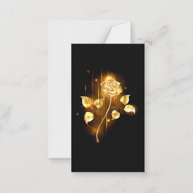 Carte De Correspondance Rose d'or ( rose d'or ) (Devant)