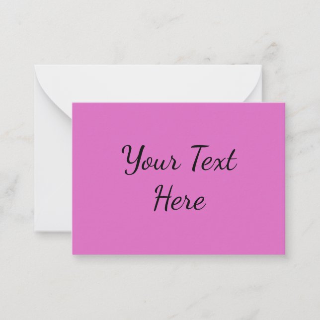 Carte De Correspondance Rose Néon (Devant)
