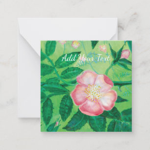 Carte De Correspondance Rose rose fleur jardin secret personnalisable
