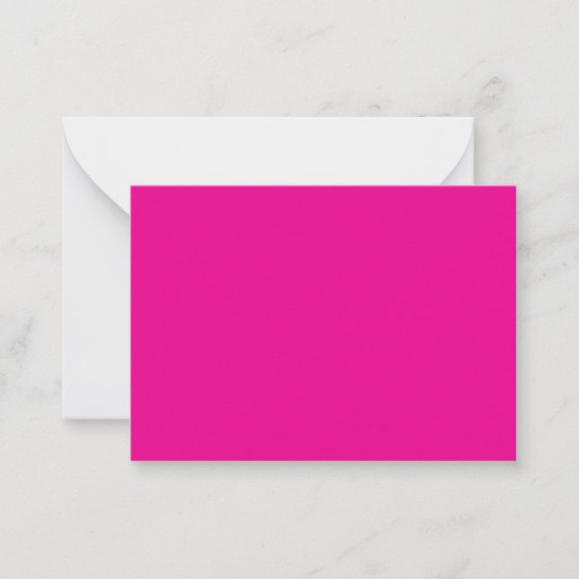 Carte de correspondance rose vif sur marbre (Devant)