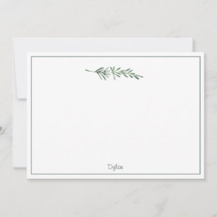 Carte De Correspondance Rosemaire aquarelle