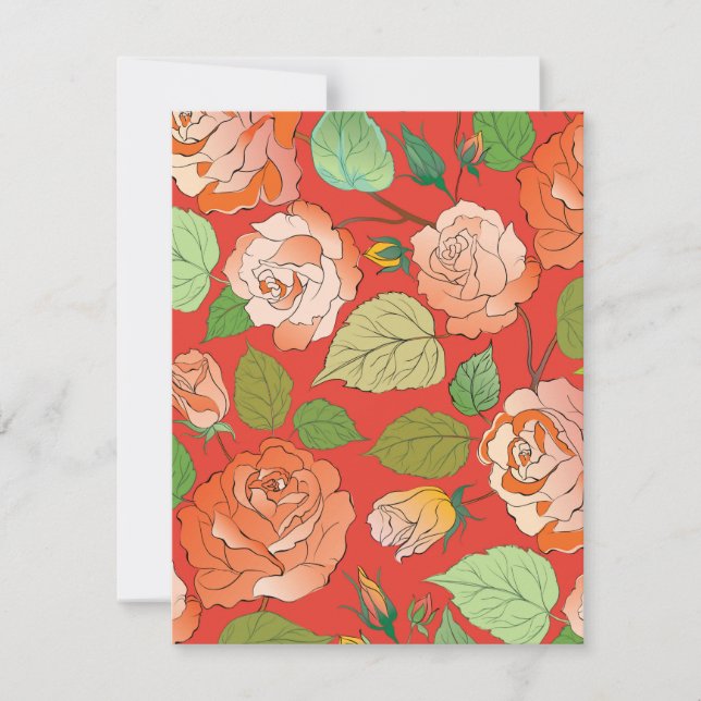 Carte De Correspondance Roses 26 (Devant)
