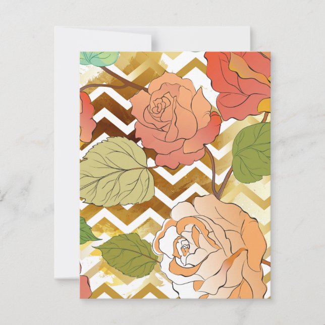 Carte De Correspondance Roses 28 (Devant)