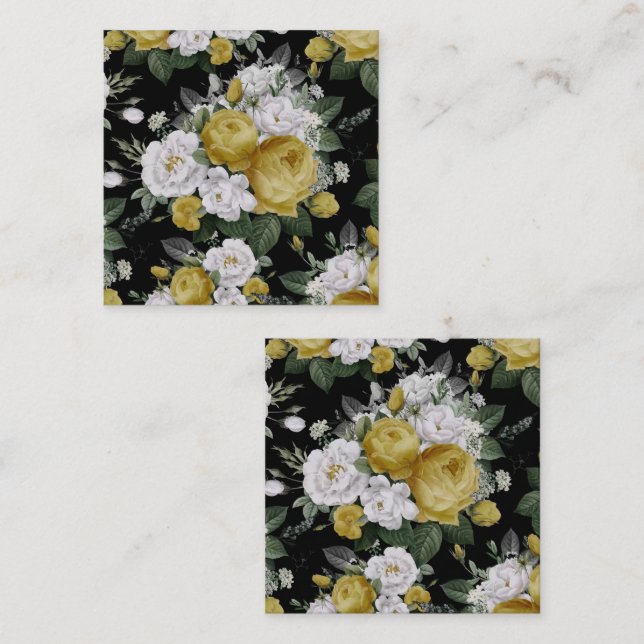 Carte De Correspondance Roses d'aquarelle 8 (Devant / Derrière)