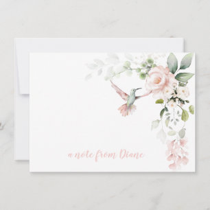 Carte De Correspondance Roses Roses Roses Roses Roses Roses Hummingbirds V
