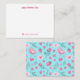 Carte De Correspondance Roses roses vintage roses de la Saint-Valentin