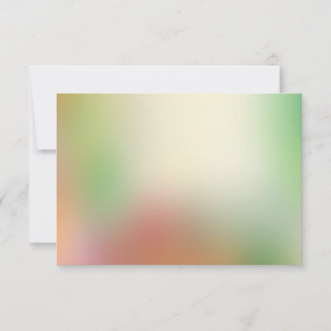 Carte De Correspondance Rouge Jaune Orange Vert Art Moderne Abstrait (Devant)